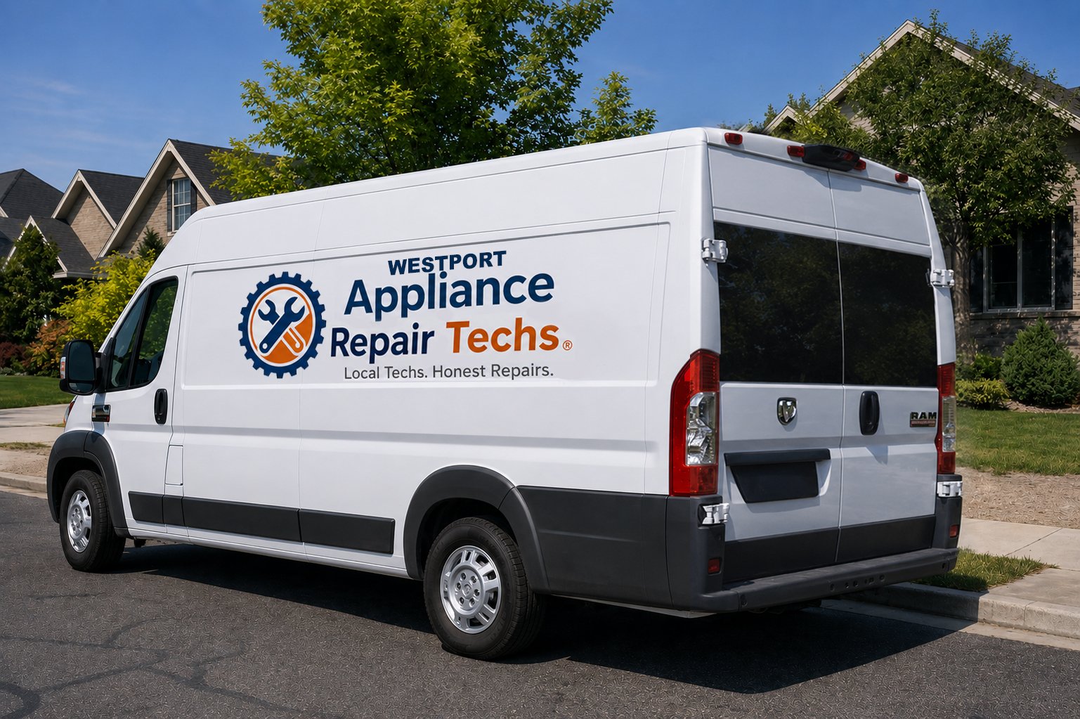 Westport Appliance Repair Techs van